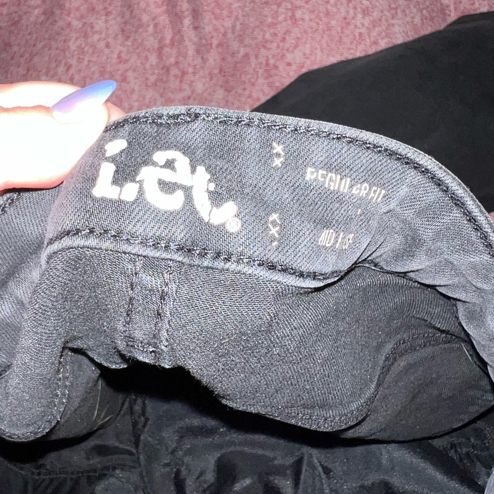 Previously loved LEE black boot cut jeans